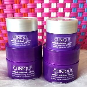 Clinique Smart Clinical Repair Eye Cream Set Full Size & 2 Mini Moisturizers